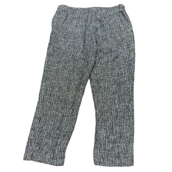 TALBOTS *NWT* Hampshire Ankle Pant Trouser Slacks Silver Black Metallic Detail P - Picture 3 of 6